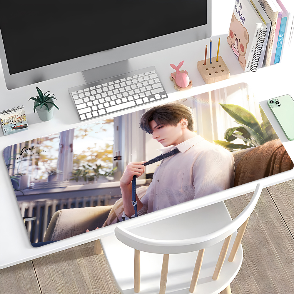 Gaming Keyboard And Mouse - Game Love And Deepspace Mousepad Large