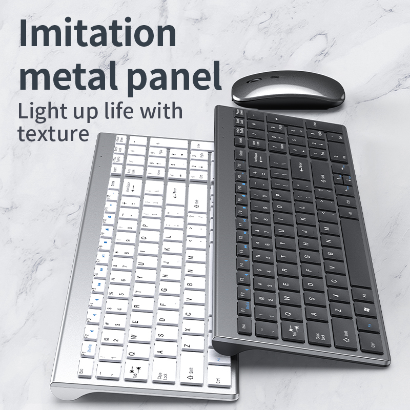 Gaming Keyboard Non Mechanical - Bluetooth 5.0 & 2.4G Wireless Keyboard