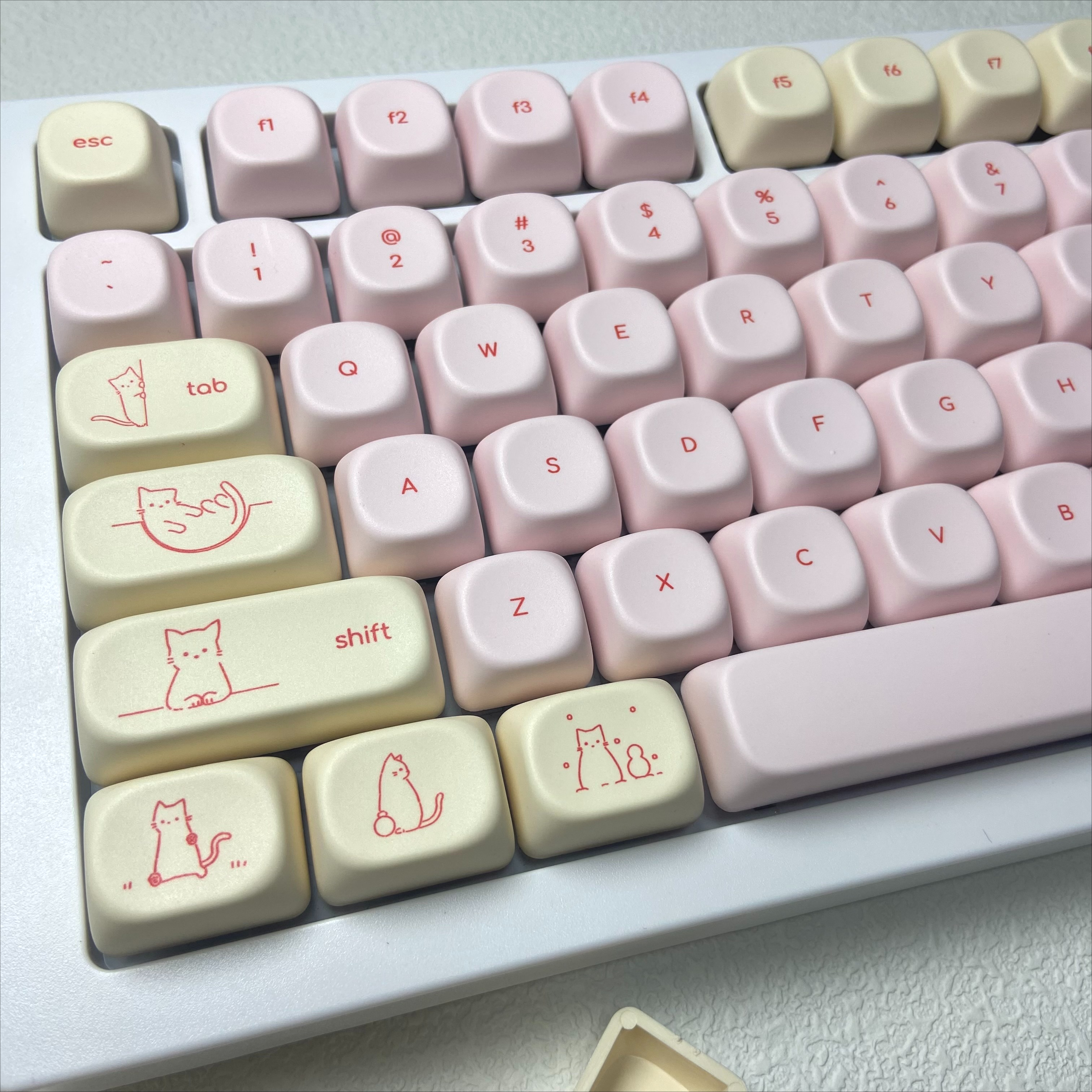 Pink Busy Cat Minimalist Small - Gaming Keyboard Mini recensie en prijs