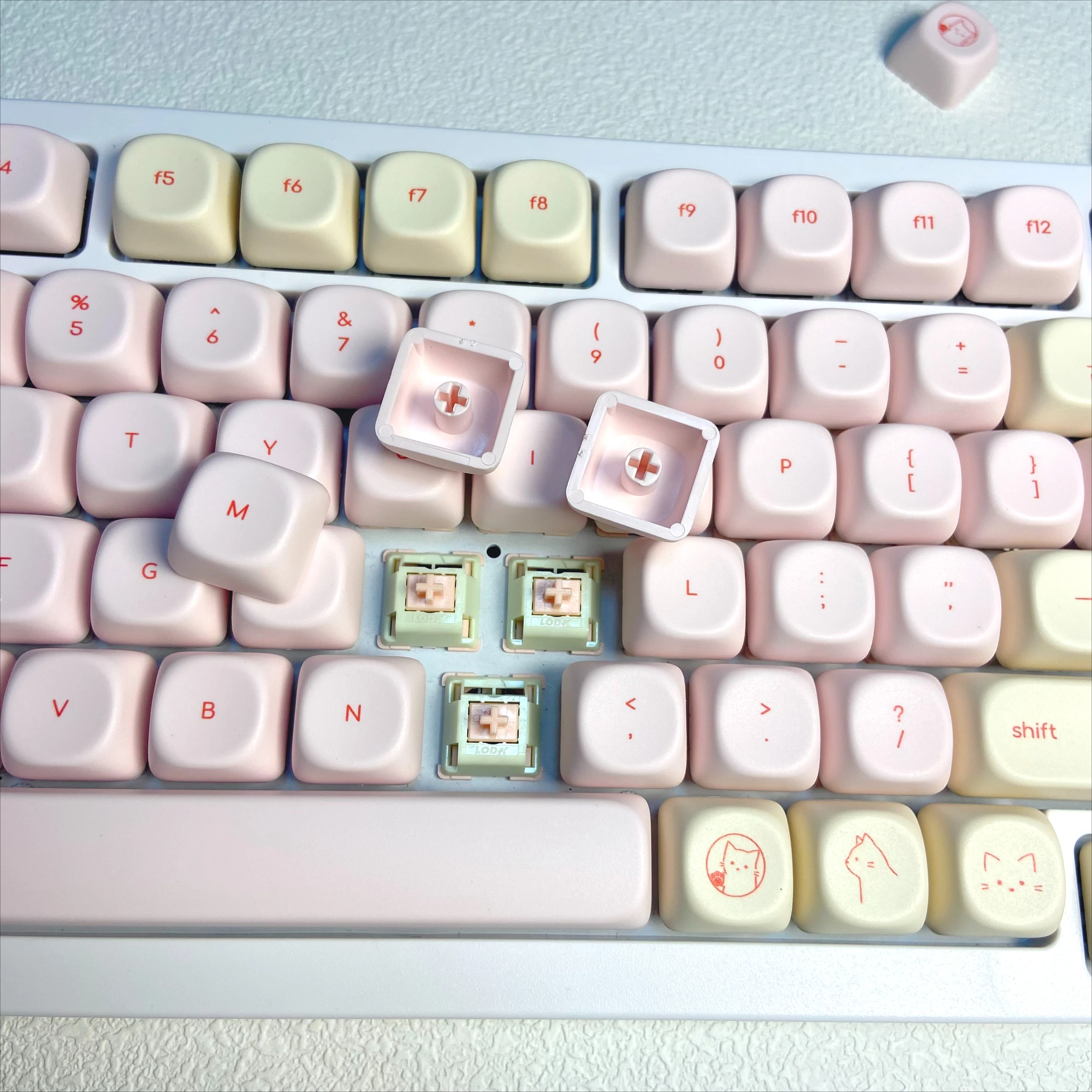 Pink Busy Cat Minimalist Small - Gaming Keyboard Mini recensie en prijs