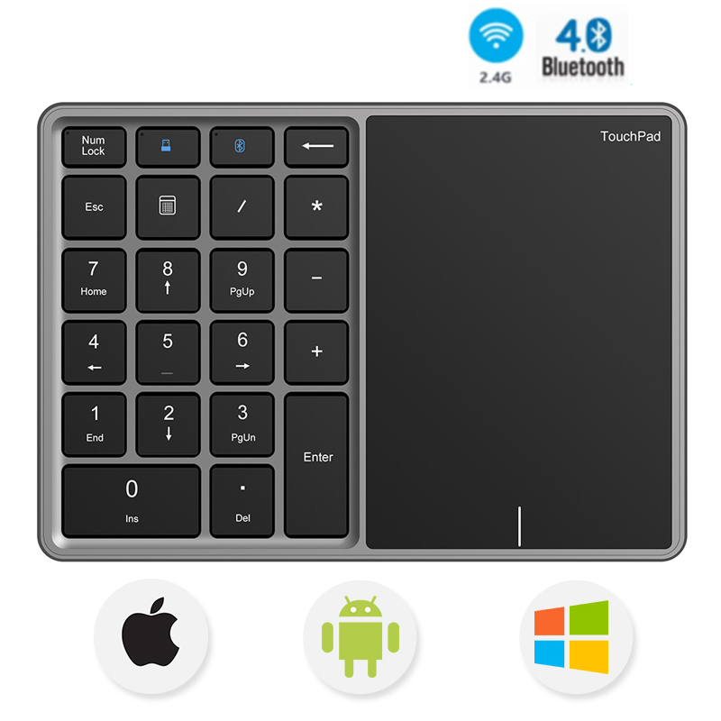 Jomaa Bluetooth Numeric Keyboa - Gaming Keyboard Non Mechanical recensie en prijs