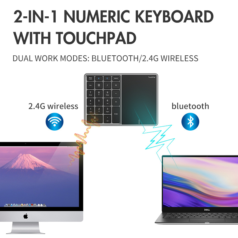 Jomaa Bluetooth Numeric Keyboa - Gaming Keyboard Non Mechanical recensie en prijs