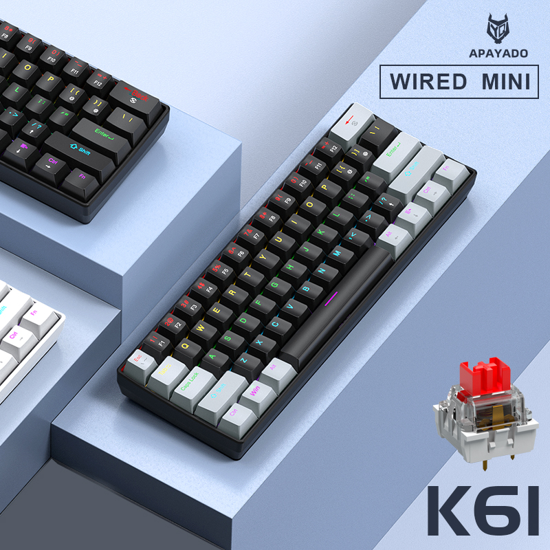 APAYADO K61 Mini Mechanical Ke - Gaming Keyboard Non Mechanical recensie en prijs