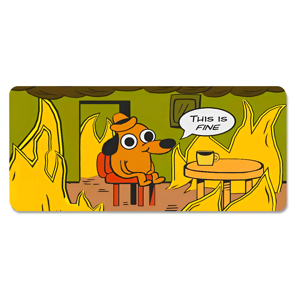 This Is Fine Dog Dachshund Mou - Gaming Keyboard And Mouse recensie en prijs