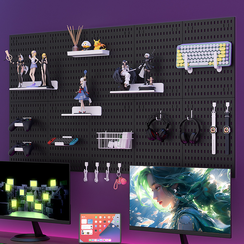 Adhesive Pegboard Shelf for Ga - Gaming Keyboard And Mouse recensie en prijs
