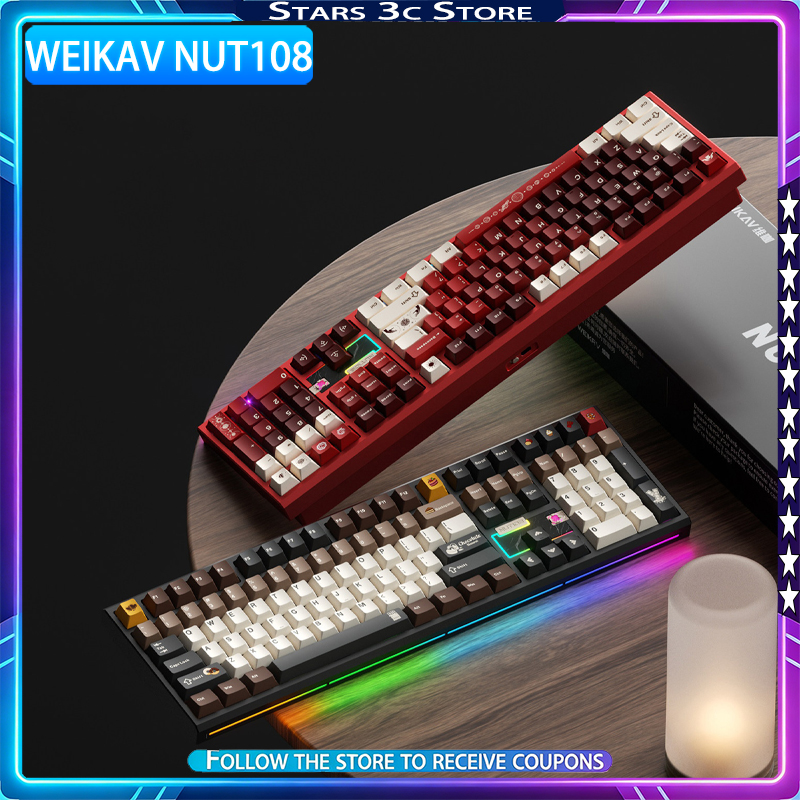 WEIKAV NUT108 Mechanical Keybo - Gaming Keyboard Mechanical Wireless recensie en prijs