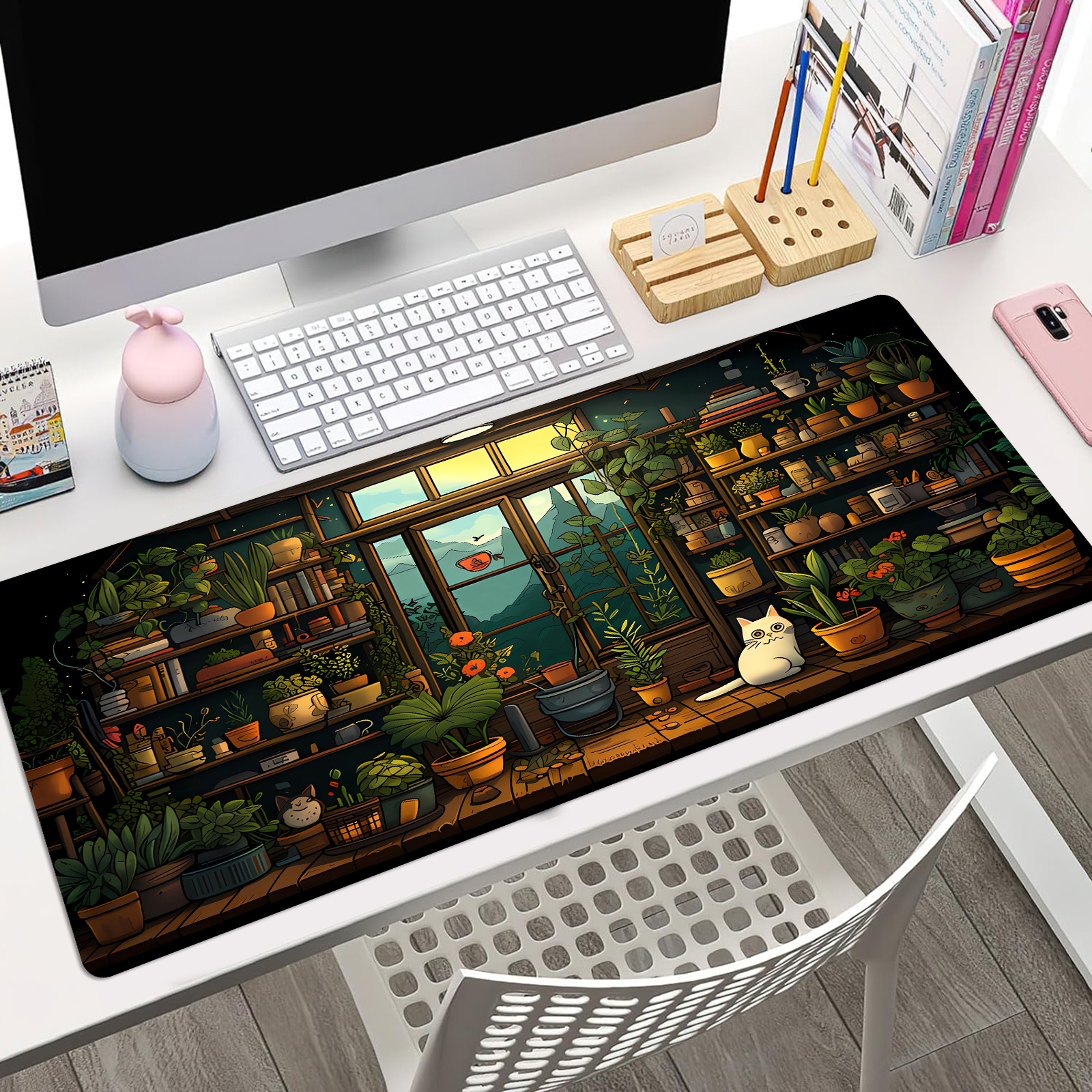 Cute Cat Mouse Pad Desk Pad Ka - Gaming Keyboard And Mouse recensie en prijs