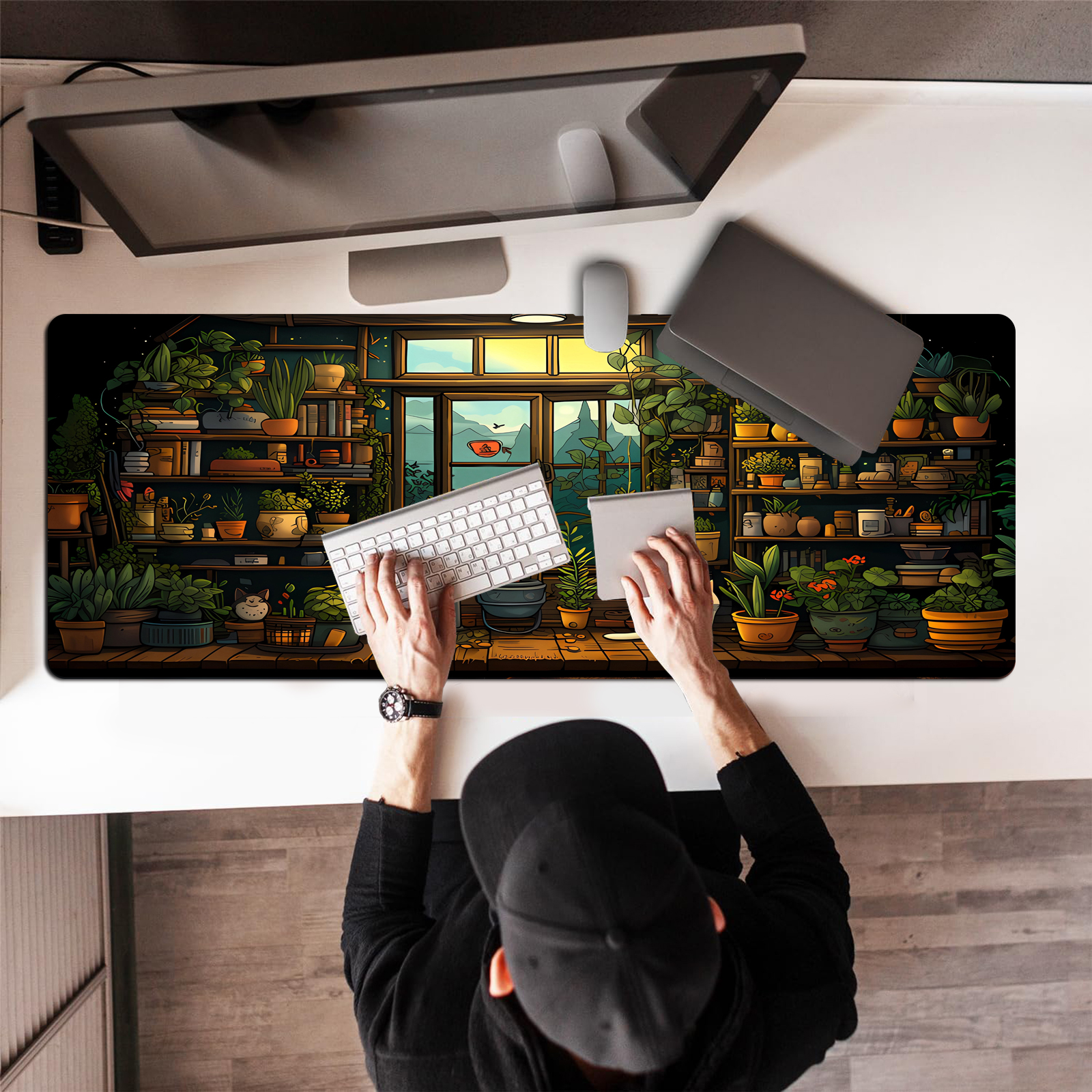 Cute Cat Mouse Pad Desk Pad Ka - Gaming Keyboard And Mouse recensie en prijs