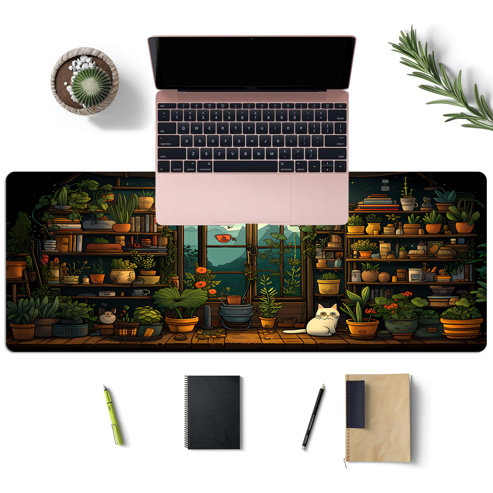 Cute Cat Mouse Pad Desk Pad Ka - Gaming Keyboard And Mouse recensie en prijs