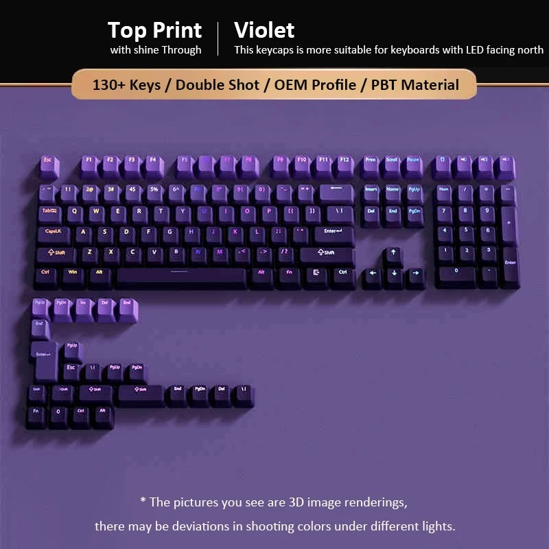 Custom Gradient Violet OEM Pro - Gaming Keyboard Top recensie en prijs