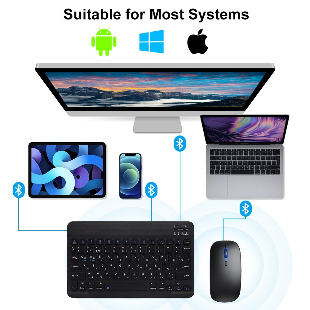 Bluetooth Keyboard and Mouse F - Gaming Keyboard Mini recensie en prijs