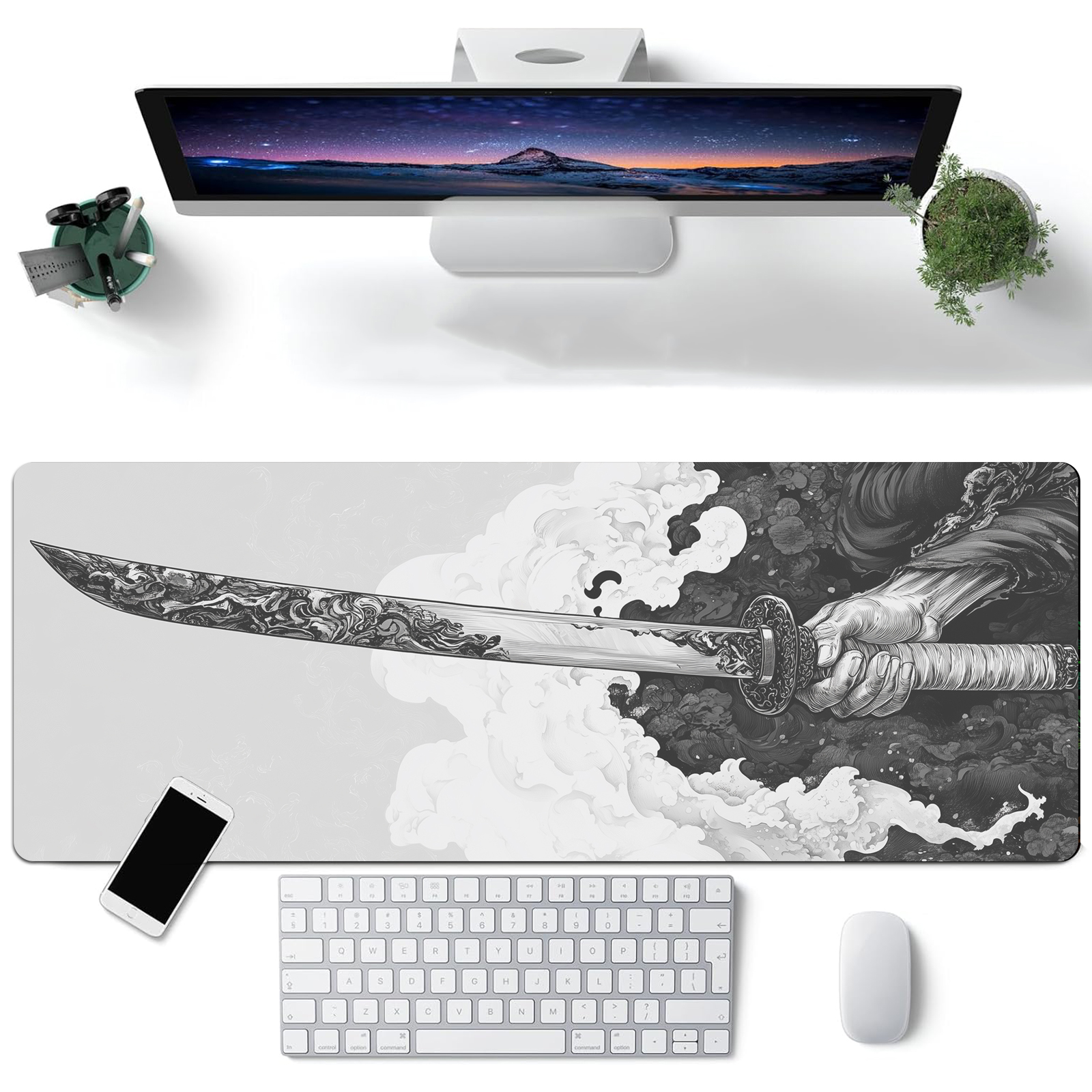 Black And White Comic Wind Swo - Gaming Keyboard And Mouse recensie en prijs