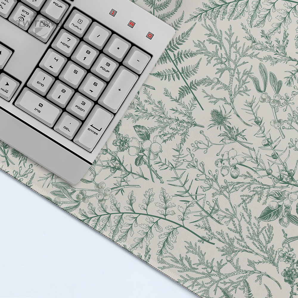 Mouse Pad Gaming Green Flower  - Gaming Keyboard Non Mechanical recensie en prijs