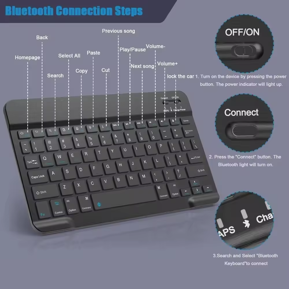 Bluetooth Wireless Keyboard Mo - Gaming Keyboard Mechanical Wireless recensie en prijs