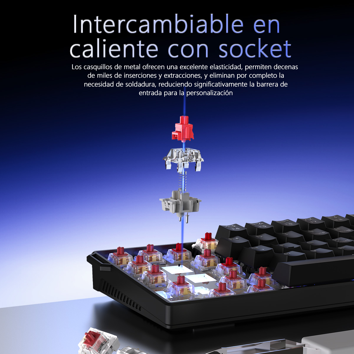 AJAZZ NK61 Spanish Layout Wire - Gaming Keyboard Blue Switches recensie en prijs