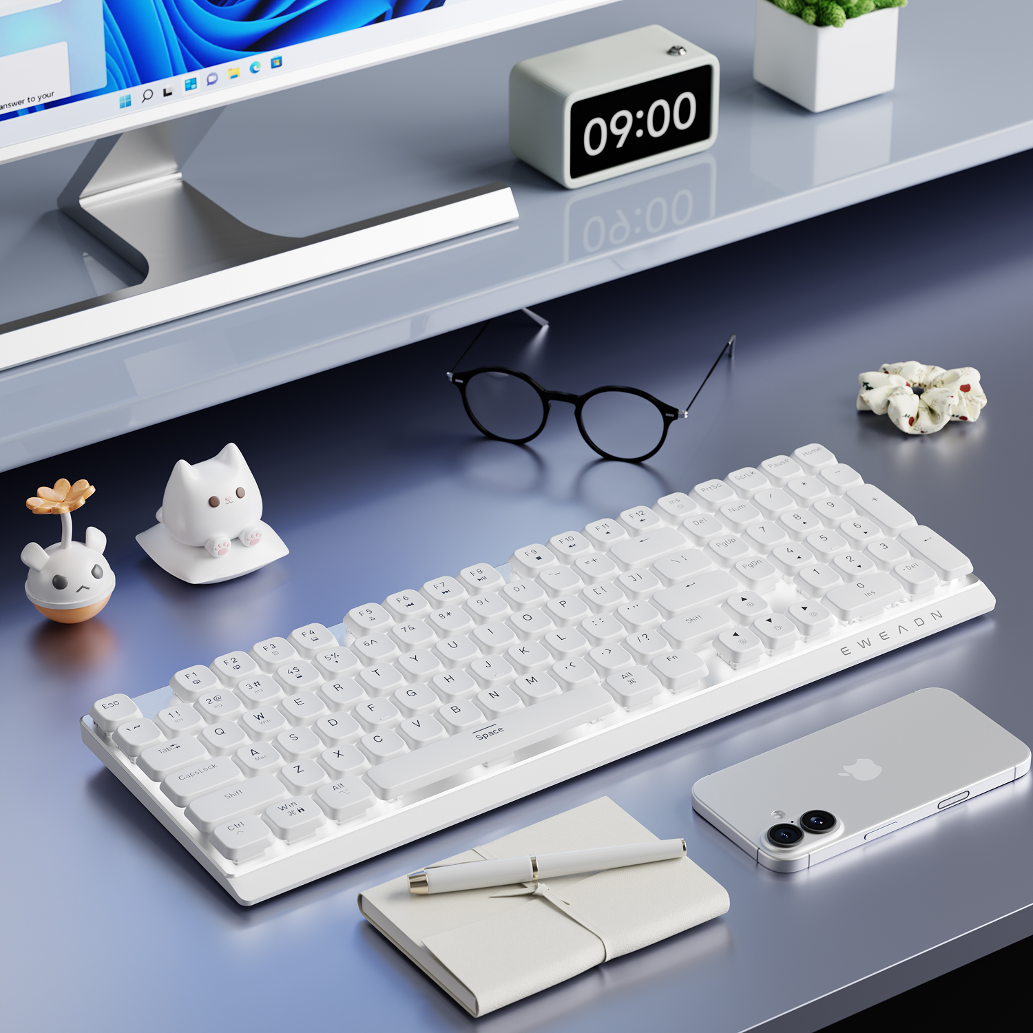 EWEADN Wireless Low-Profile Me - Gaming Keyboard Mechanical Wireless recensie en prijs