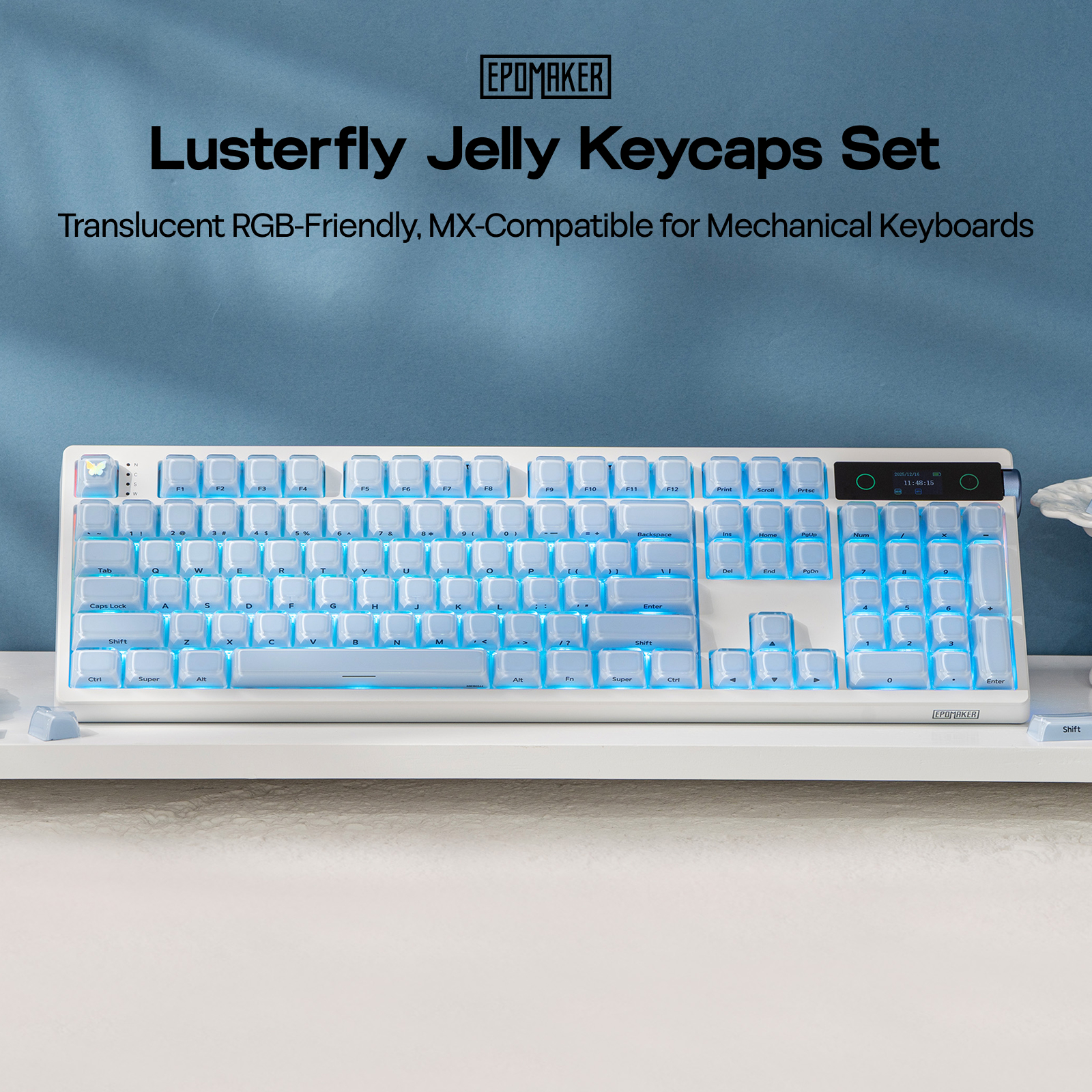 EPOMAKER Lusterfly Jelly Keyca - Gaming Keyboard Mechanical Wireless recensie en prijs