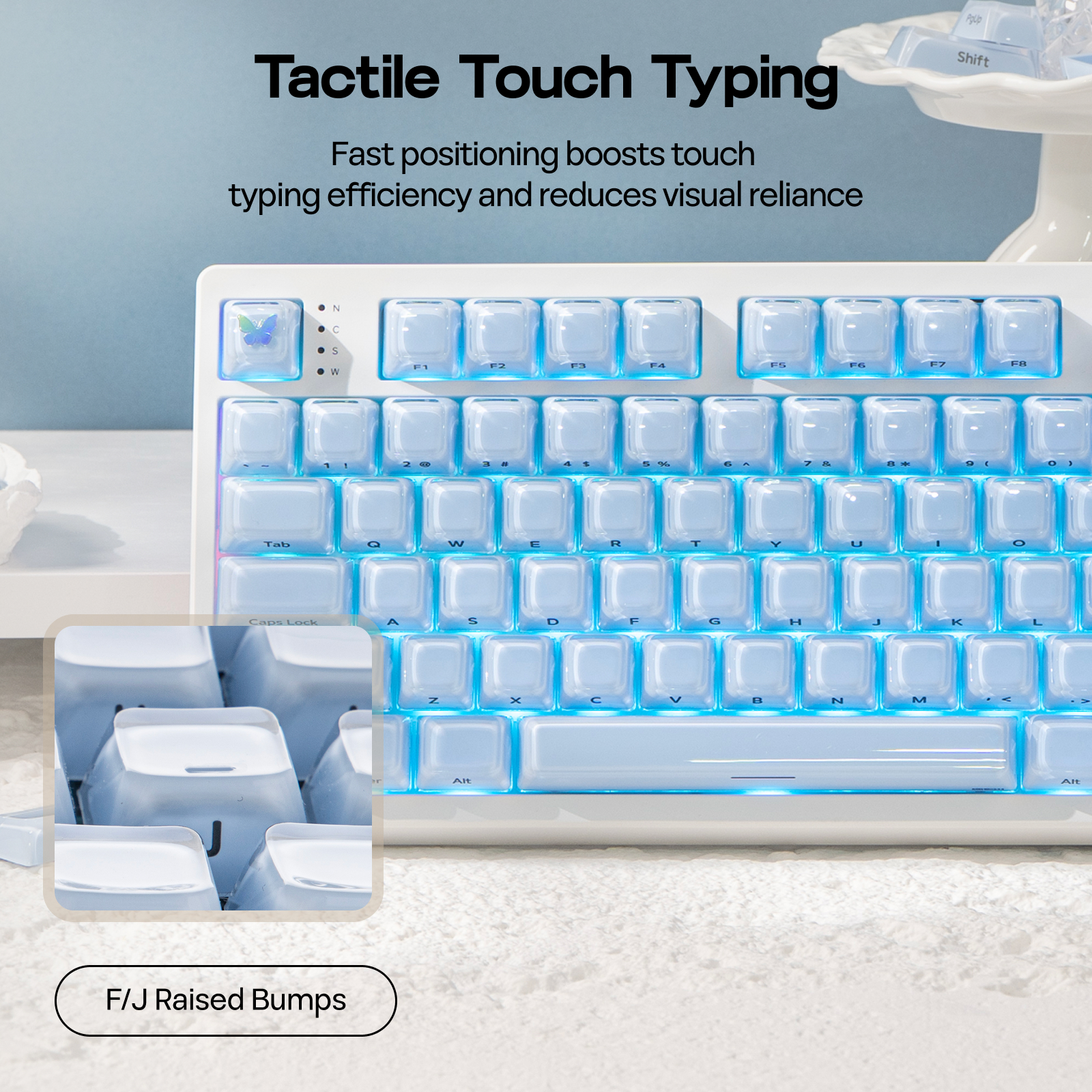 EPOMAKER Lusterfly Jelly Keyca - Gaming Keyboard Mechanical Wireless recensie en prijs